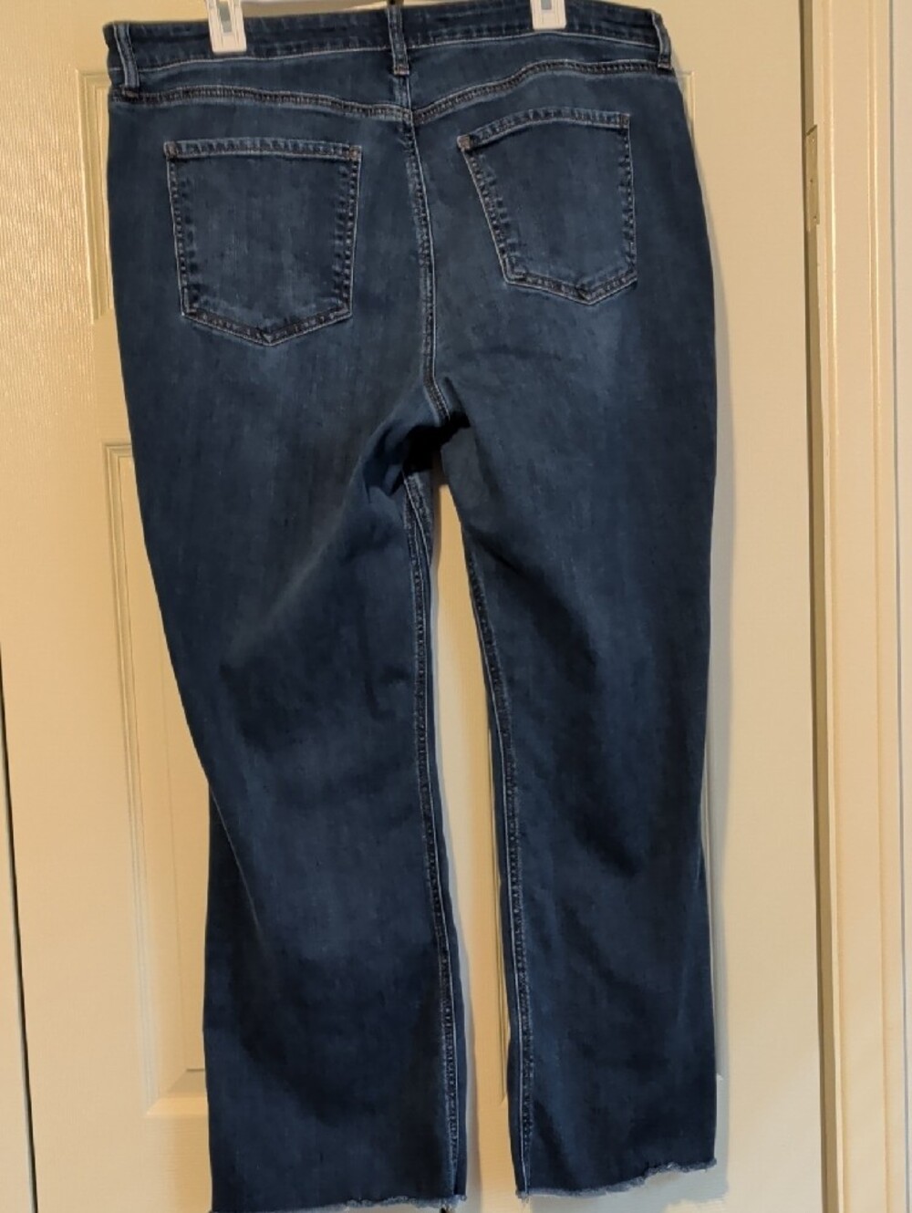 Kut from the Kloth Kelsey Fab Ab Ankle Flare Denim Jeans Dark Wash Plus - Picture 6 of 10